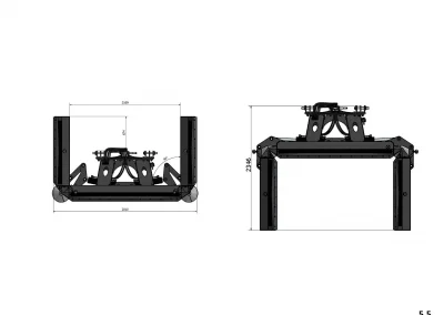 Spych do kiszonki 5.5 m SID z kątem pracy 180 stopni.