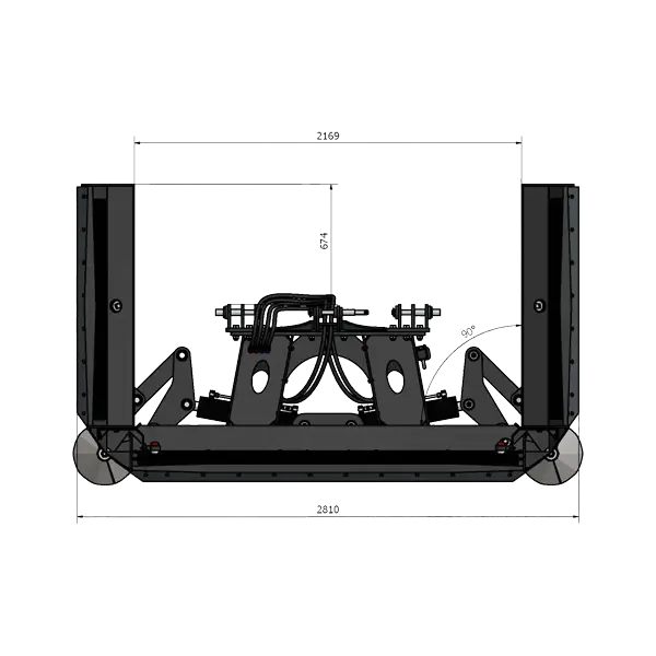 Spych do&nbsp;kiszonki 5.5 m SID z&nbsp;kątem pracy 180 stopni.